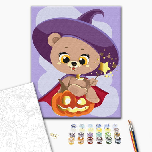 Painting by numbers Magic teddy bear