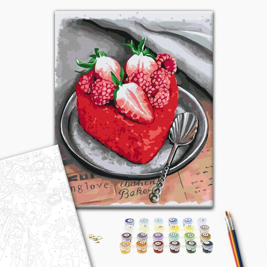 Painting by numbers Love for dessert © Anna Kulyk