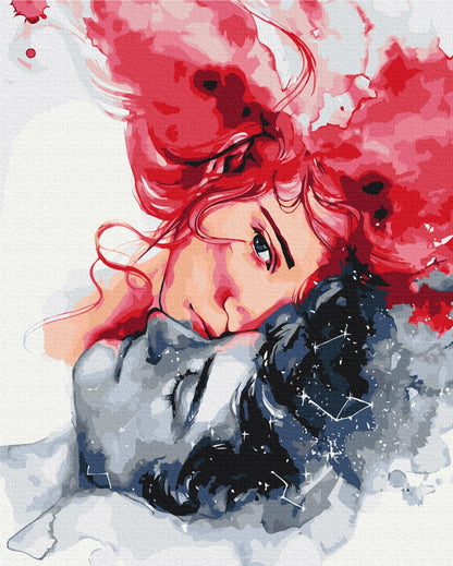 Painting by numbers Two universes © Karolina Bundash