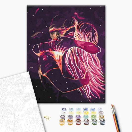 Painting by numbers Cosmic hugs © Yulia Pavlova