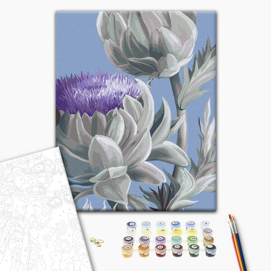 Painting by numbers Artichokes © Yana Biluhina