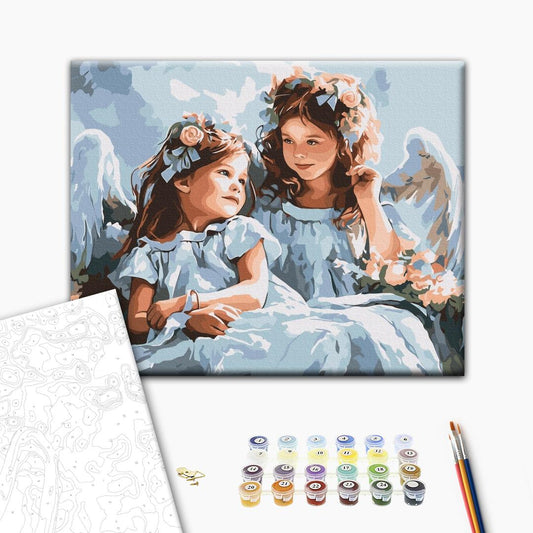 Painting by numbers Angels
