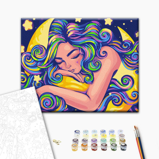 Painting by numbers Neon dream © Polina Skurykhina